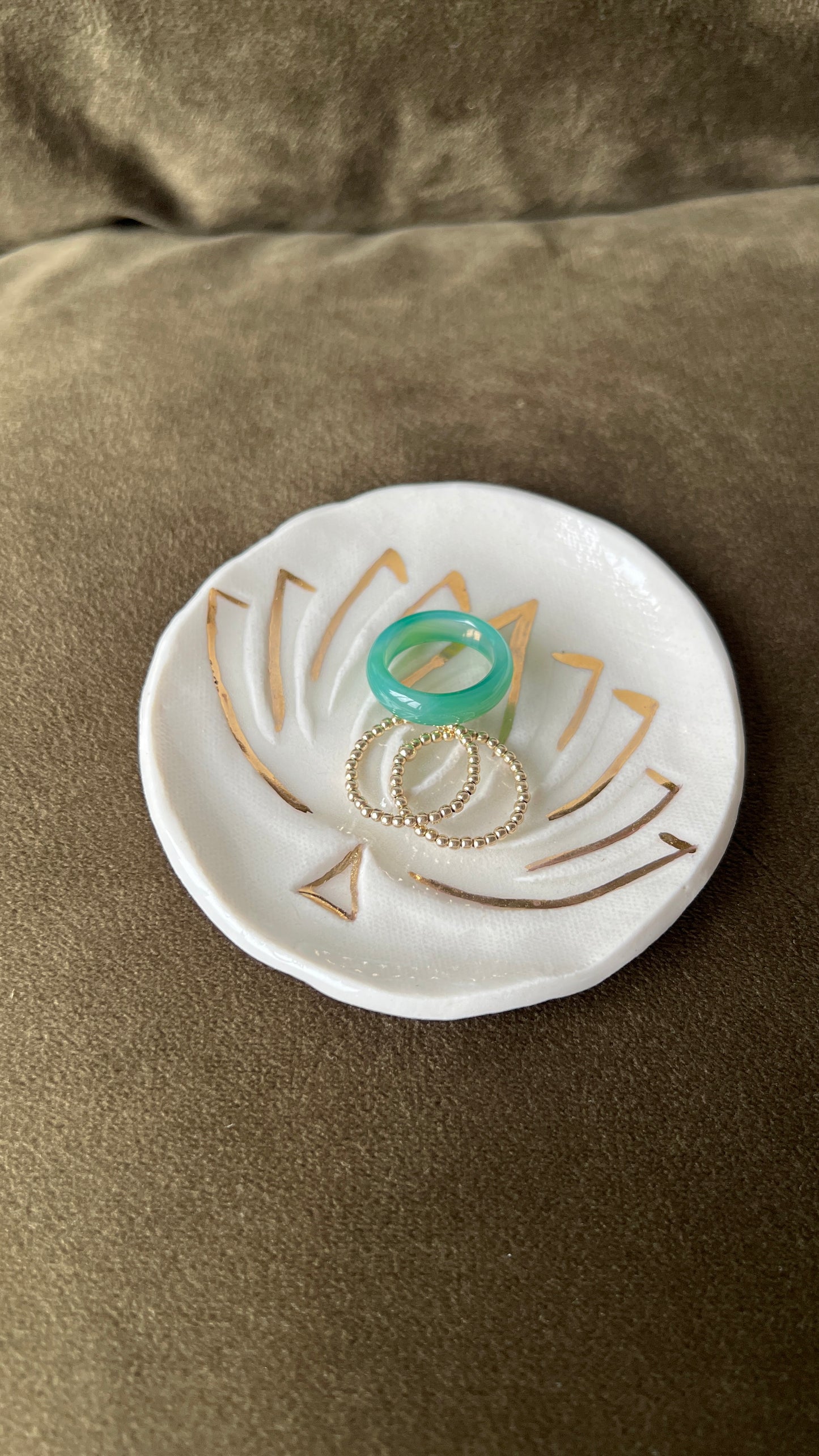 lotus trinket dish